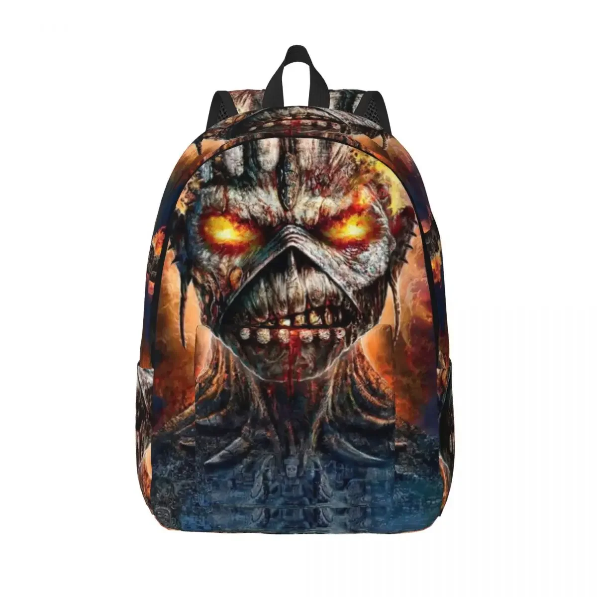 Iron Maidens Music Rock Band Backpack for Men Women Teenage Student Business Daypack College Canvas Bags Outdoor