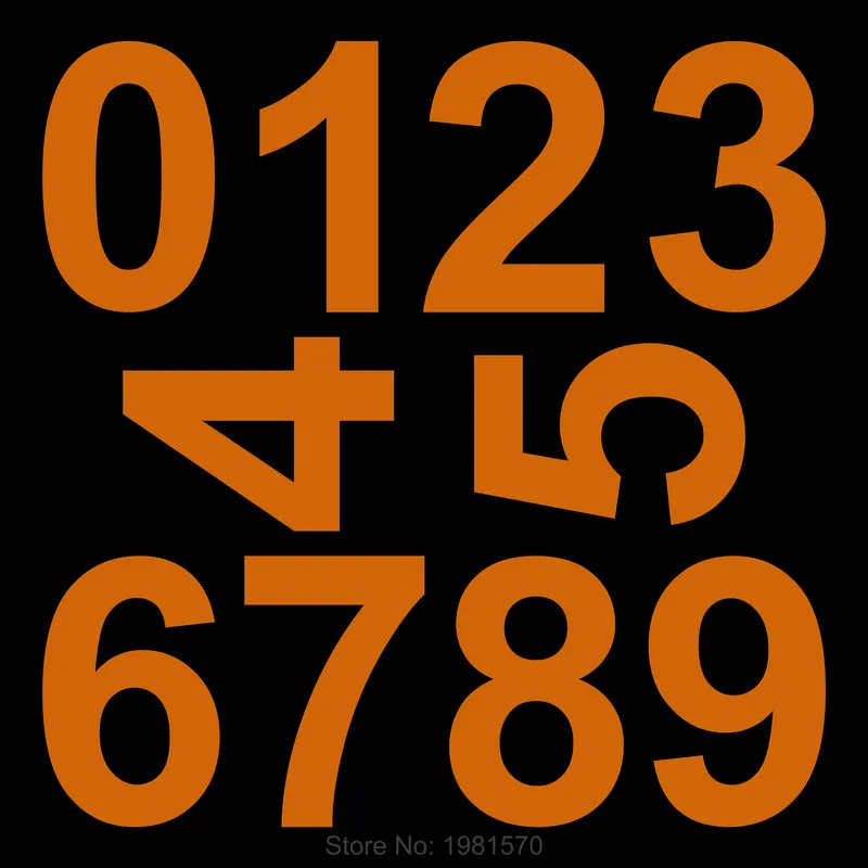 Glow Number Stickers Tag Self-adhesive Numeral Door Plaque House Drawer Sign Gate Digits Hotel Home Sticker Address Door Label