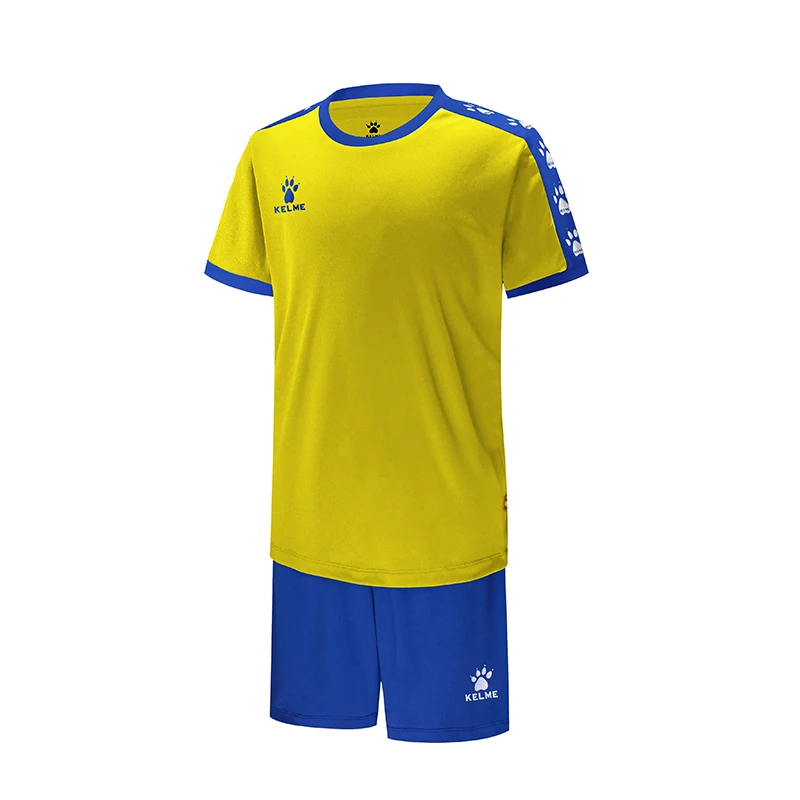 KELME Custom Kids Soccer Football Jerseys Team Uniforms Training Short sleeves Jerseys Shorts Survetement High Quality 3883033