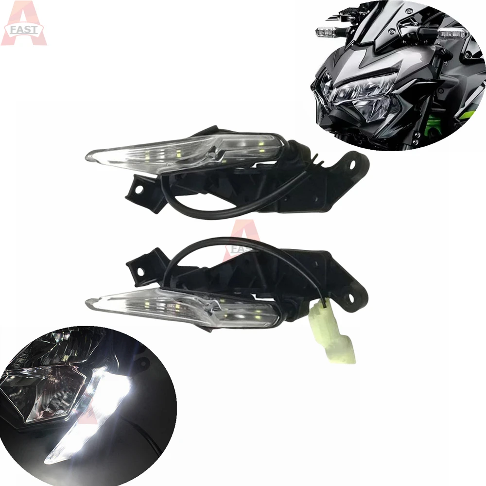 

Fit For Kawasaki Z900 Motorcycle LED Front Daytime Running Lights Headlight Left Right Headlamp Assembly Z 900 19-22 2021 2020