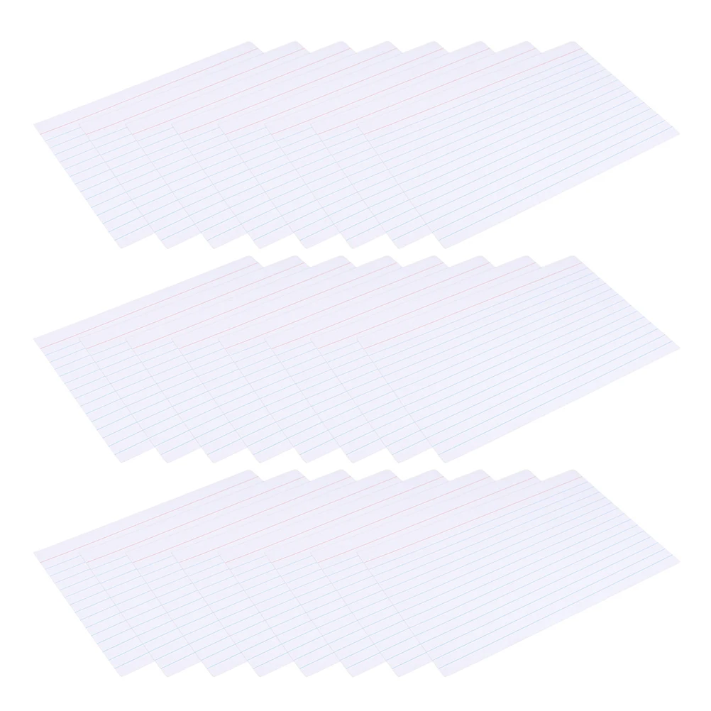 

200pcs Note Paper Pads White Flashcards Lined Note Cards Office Supplies Flash Cards White Student Index Card Study