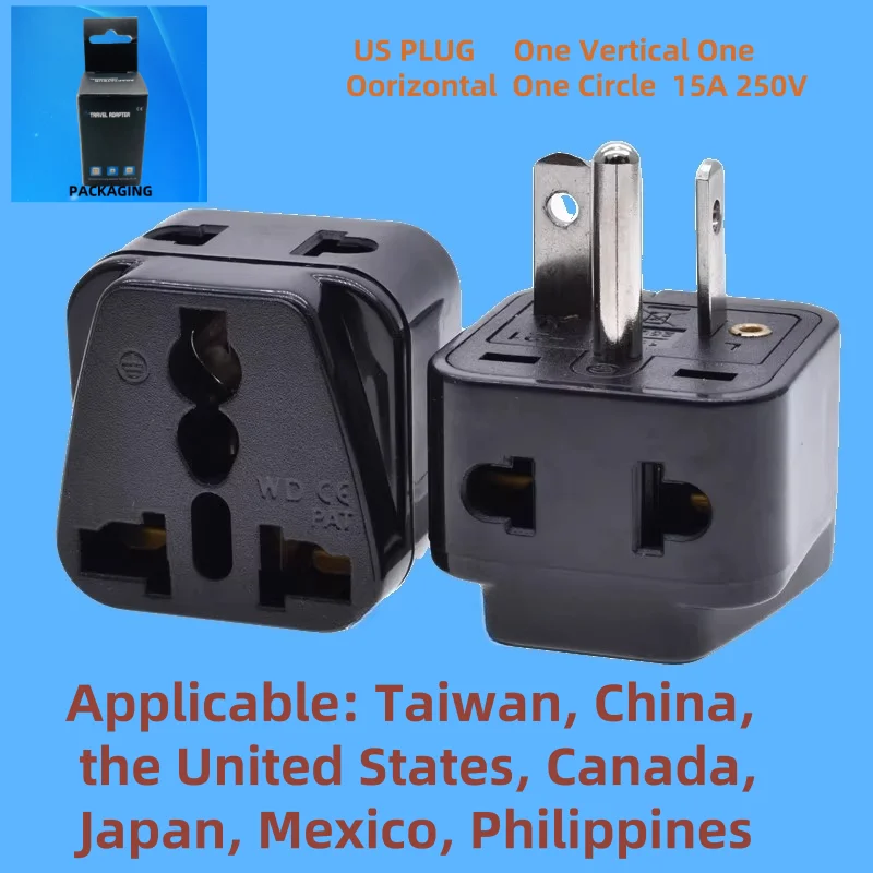 

Applicable US standard plug travel countries ，Applicable US ，Canada ，Mexico and Japan , US Plug Type，Type B,15A 250V