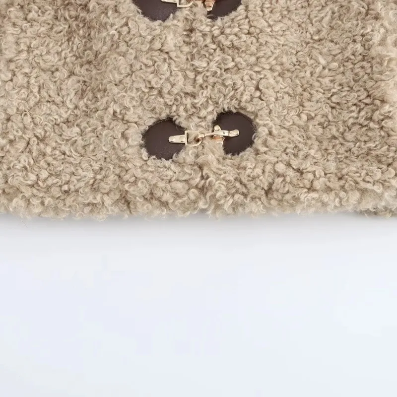 النساء القطبية سترات صوفية بلون الإناث طويلة الأكمام بدوره إلى أسفل طوق ملابس خارجية الخريف الشتاء رشاقته الدافئة زر معاطف