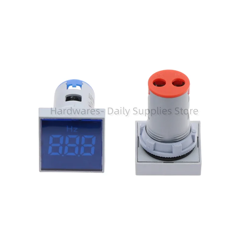 22mm Hole Size LED Digital Frequency Counter Module 60-500V AC hz Meter 20-75Hz Range Hertz Tester Electric Cymometer