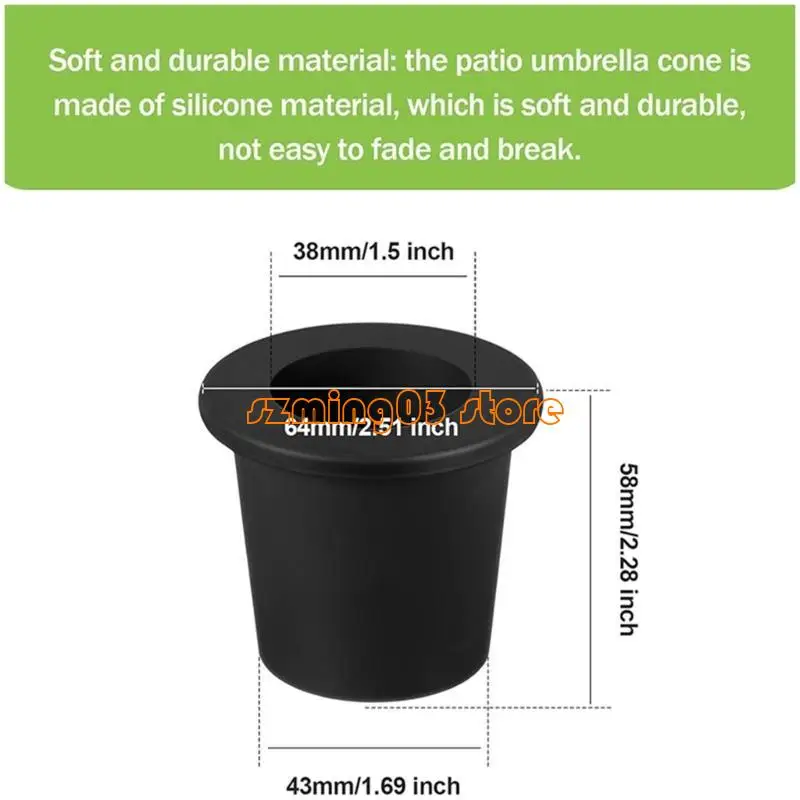 Stabilizzatore pali ombrello H9ec per patio e porta ombrello da giardino per all'aperto