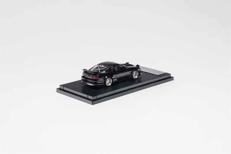 Micro Turbo MT 1:64 180SX TPYE-X metallic zwarte gegoten modelauto