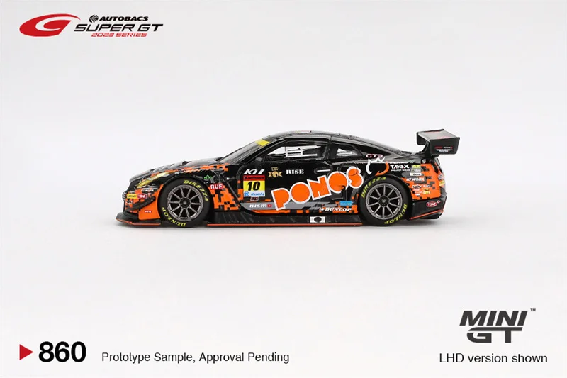 **Pre-Order** Blisterbox - MINI GT 1:64 GT-R NISMO GT3 # 10"PONOS GAINER GT-R" GAINER gegoten modelauto