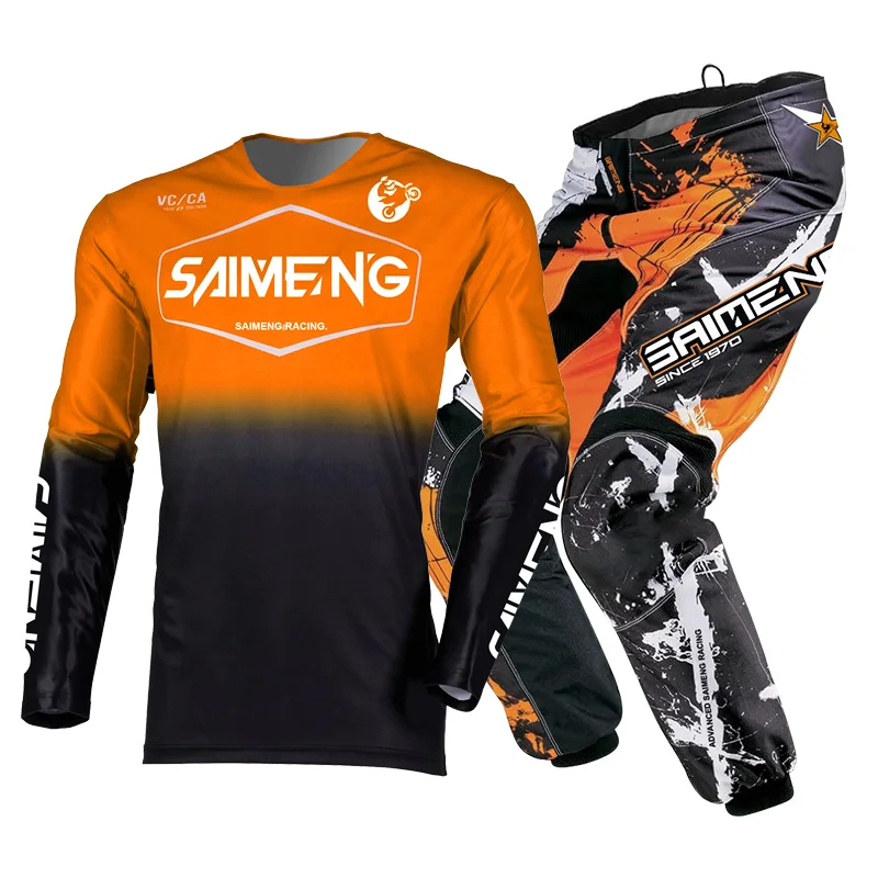 motocross jersey and pants child boy girl 5 6 7 8 9 10 11 12 13 14 15 years old MX Off-road MTB Combo for Kids gear set racing