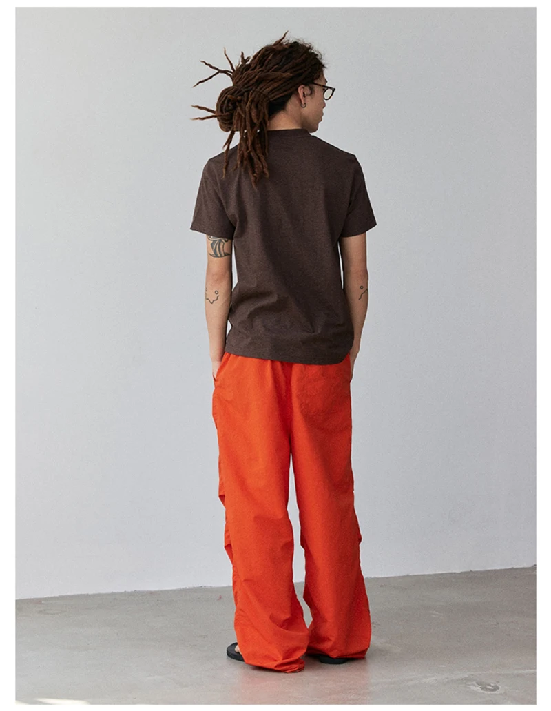 

Брюки-парашюты женские Damen весенние бамбуковые и хлопковые стандартные брюки на открытом воздухе в стиле карго минималистичный милый дышащий лоскутный стиль для девочек OL