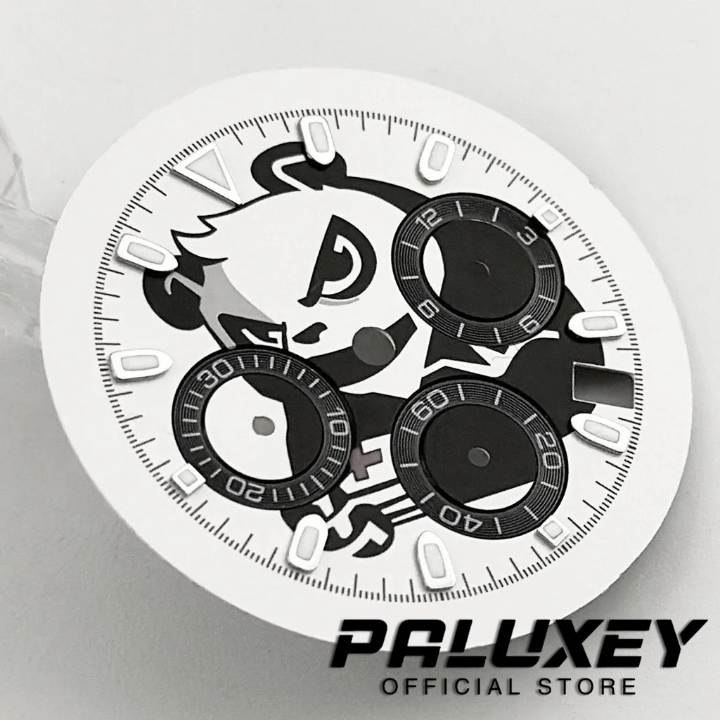 Циферблат часов 32,5 мм, 6 стрелок, зеленый светящийся циферблат для VK63 VK63A, кварцевый механизм, хронограф, индикации, аксессуары для модификации часов