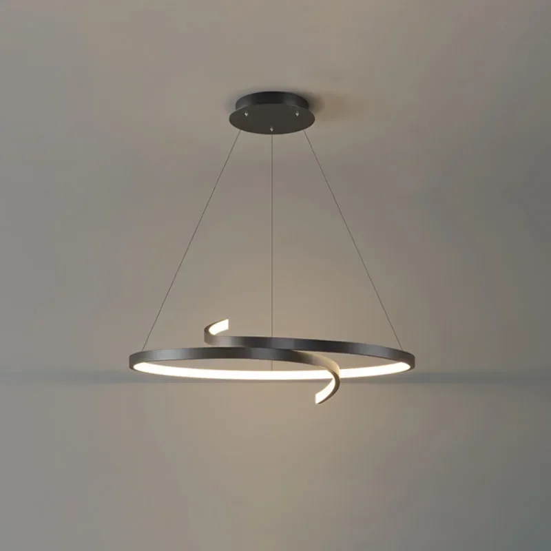 Lampe LED suspendue au design moderne, luminaire décoratif d'intérieur, idéal pour un salon, une salle à manger, une chambre à coucher ou un bureau