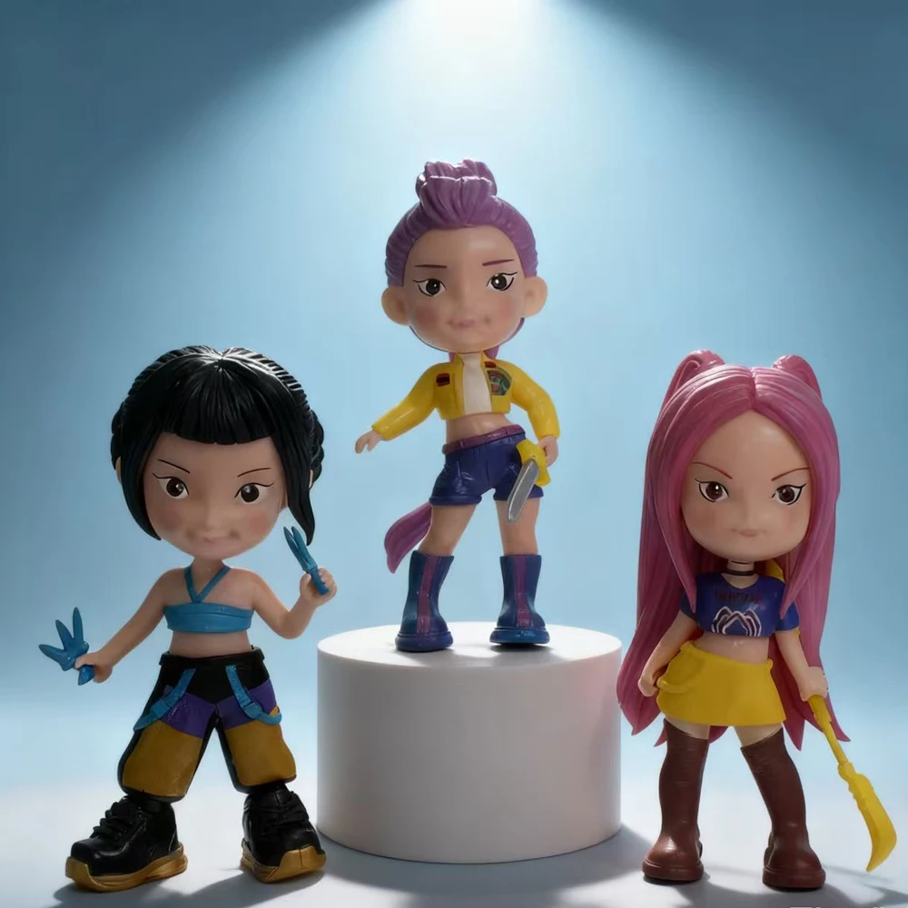 كبيرة الحجم Kpop شيطان الصيادين الشكل لعبة الكرتون رومي/ميرا/زوي عمل الشكل 15 سنتيمتر سطح المكتب الديكور نموذج دمية لعبة المشجعين هدية #1