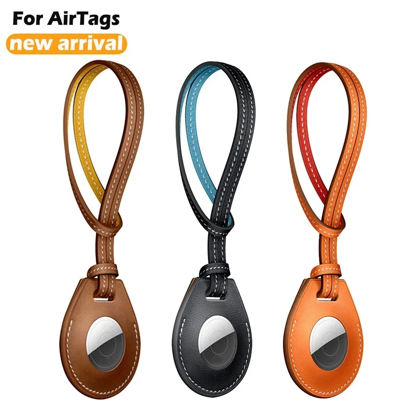 Air tag Keyring, Leather Airtag keyring, Air tag keychain, Morento, Airtag. Keyring Tag Loop, Protector GPS Tracker