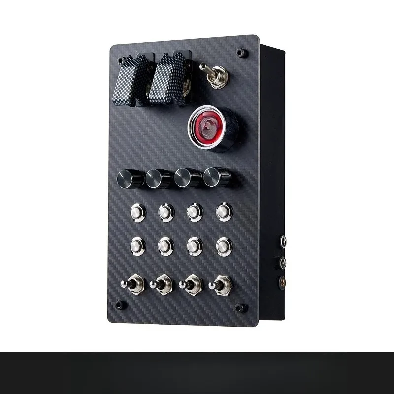 for PC USB Simulates Racing Car Central Control Box Multifunctional Button Box