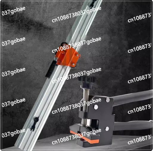 

Track broach for rock slab tiles, rotatable 3-tool wheel system
