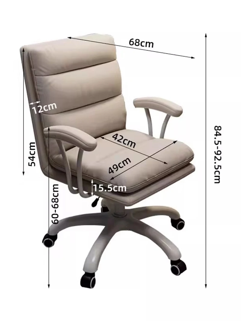 LVOC-Cintura Suporte Reclinável Cadeira De Escritório, Student Gaming Chair, Casa Vaidade, Simplicidade Vaidade Móveis