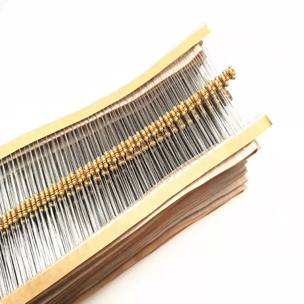 1000PCS 1/6W Carbon Film Resistor 5% 1R 1.2R 1.5R 1.8R 2R 2.2R 2.4R 2.7R 3R 3.3R 4R 5R 10R 100R 1K 2K 3.3K 3.6K 3.9KOhms