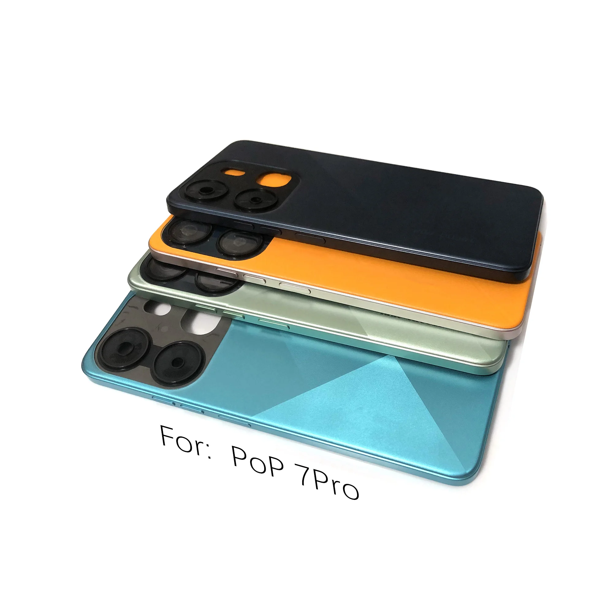 Phone Case For Infinix Tecno pop 7Pro pop 8 Battery Cover Back Covers Rear Housing Case