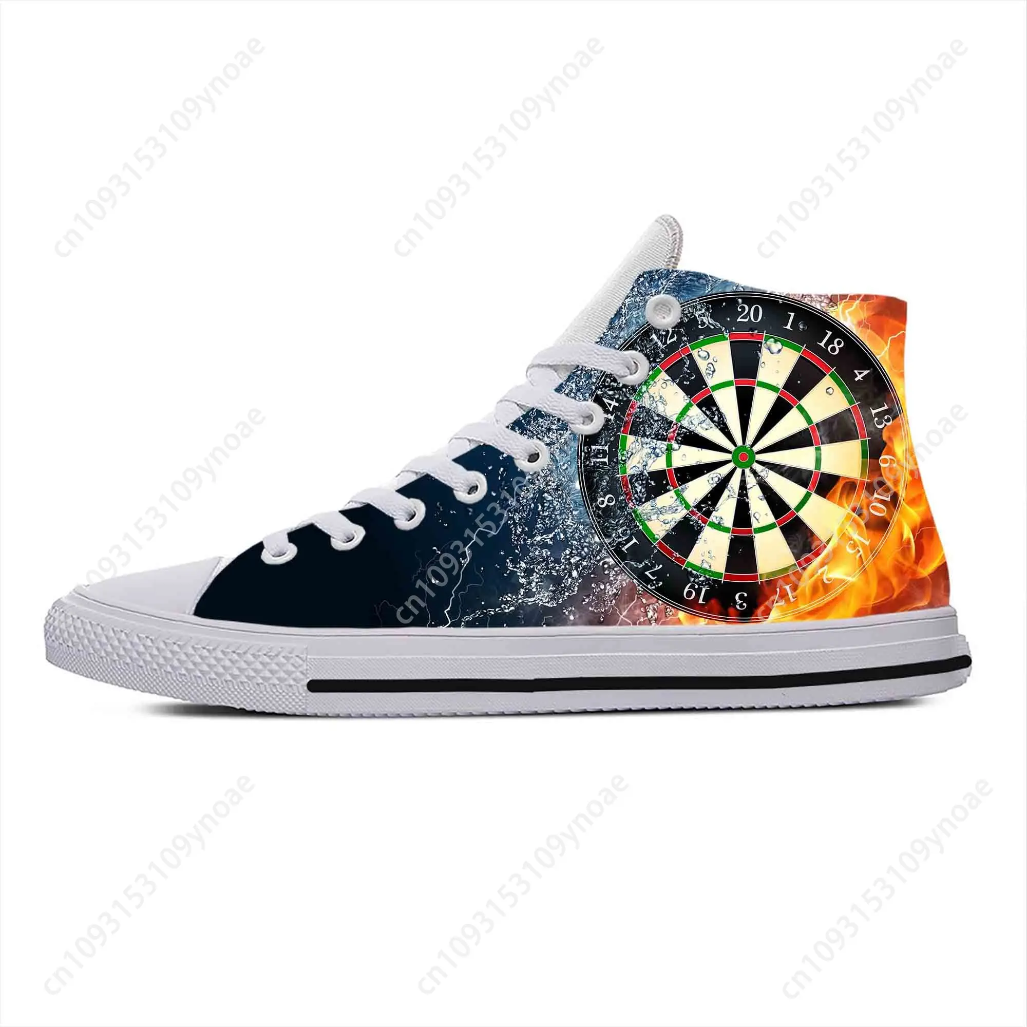 Game Sport Darts Dartboard Dart board Target Cool Casual Cloth Shoes High Top Comfortable Breathable 3D Print Men Women Sneakers