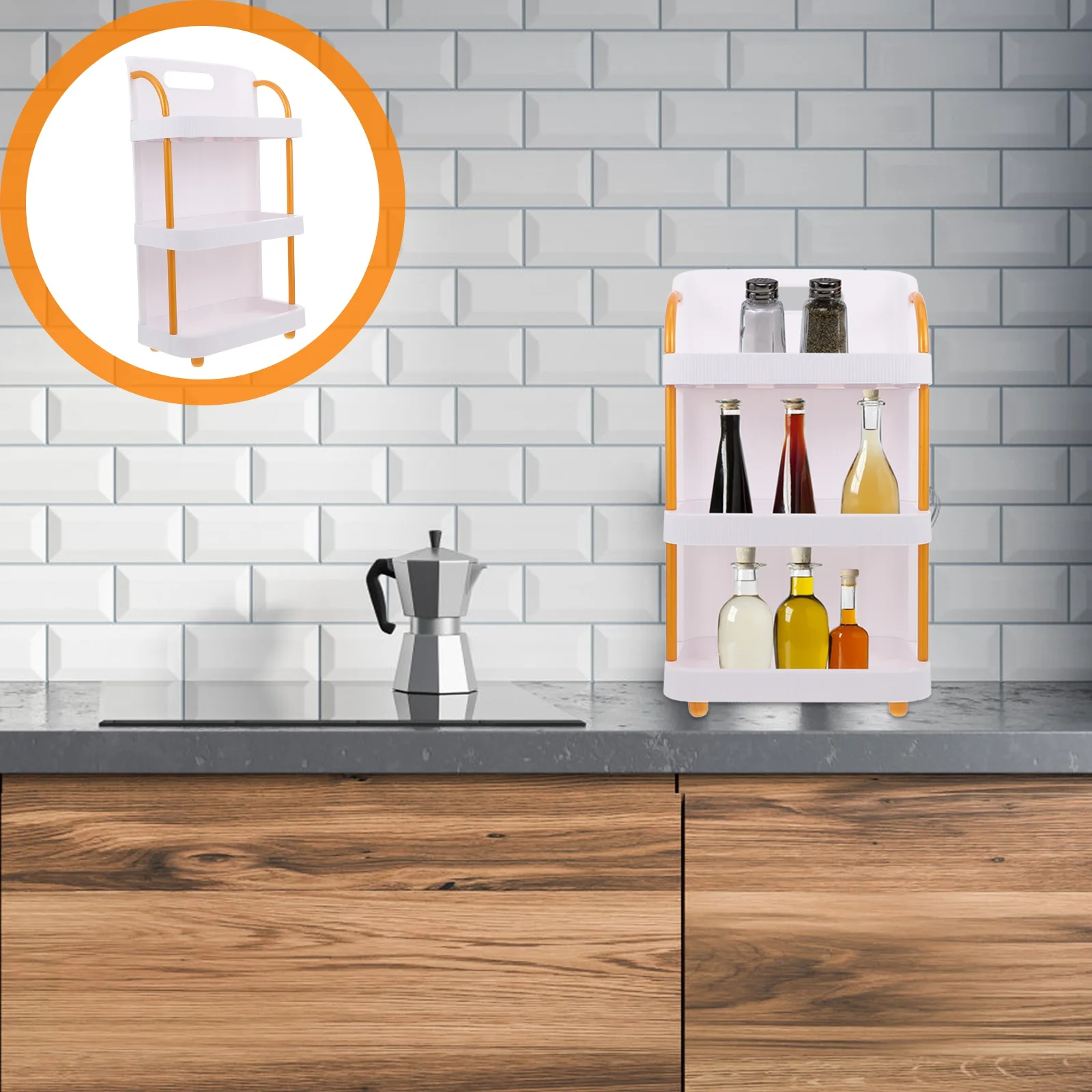 

Desktop Storage Rack 3-Layer Design Large Capacity Cosmetics Skin Care Products Organizer for Home 3-Layer Shelf