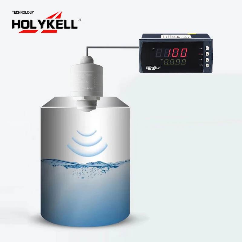 Holykell Anti-corrosion 80g Radar Water Liquid Level Gauge