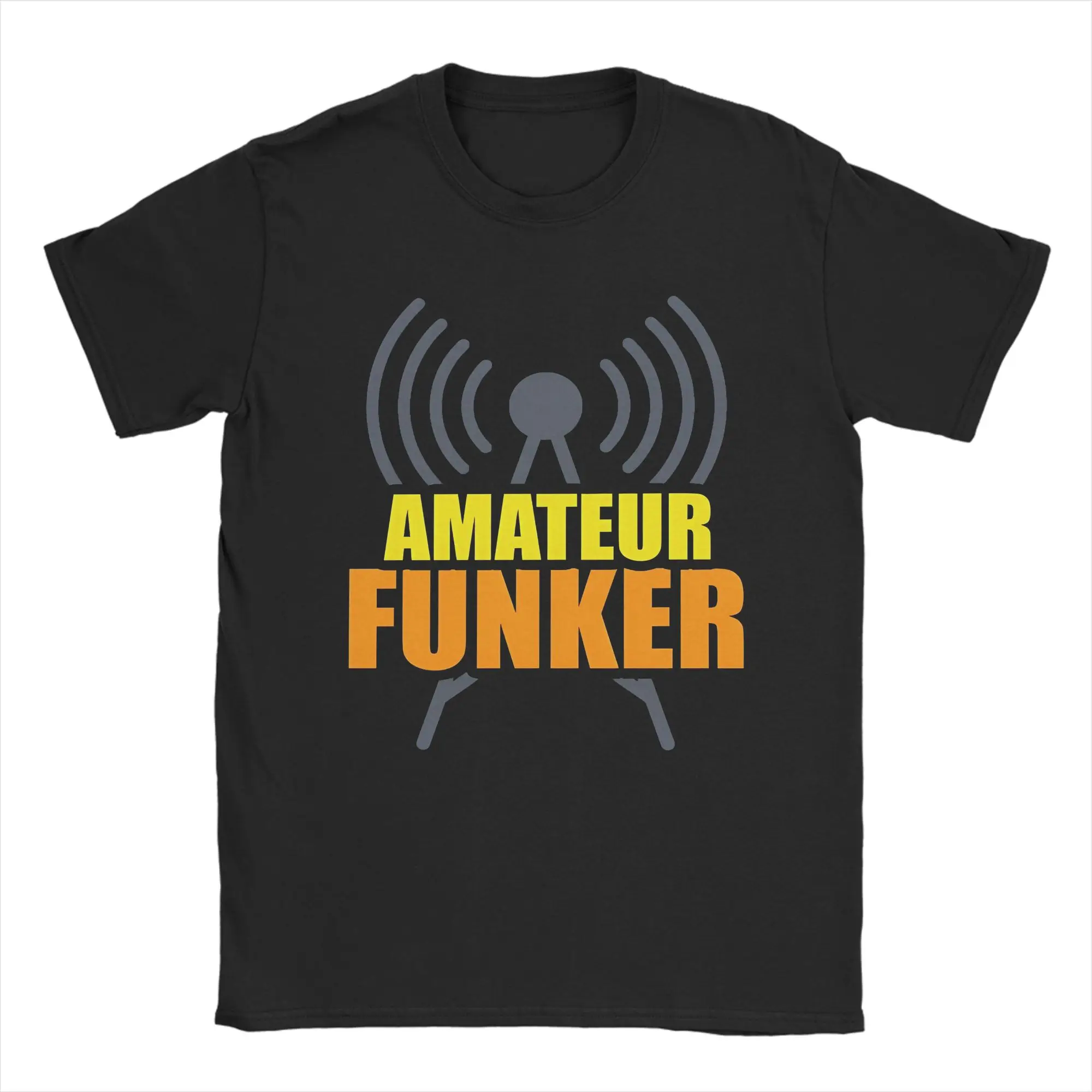 Men Women's Amateurfunker Ham Radio Operator  T Shirts  Cotton Clothing Humor Short Sleeve O Neck Tees Printed T-Shirt