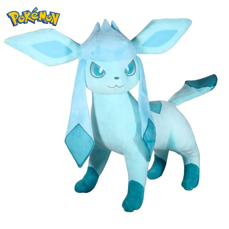 32/60CM Pokémon Glaceon Peluches dibujos animados Anime Kawaii Peluche Animal relleno cómodo muñeco suave ornamento juguete para regalo para niños