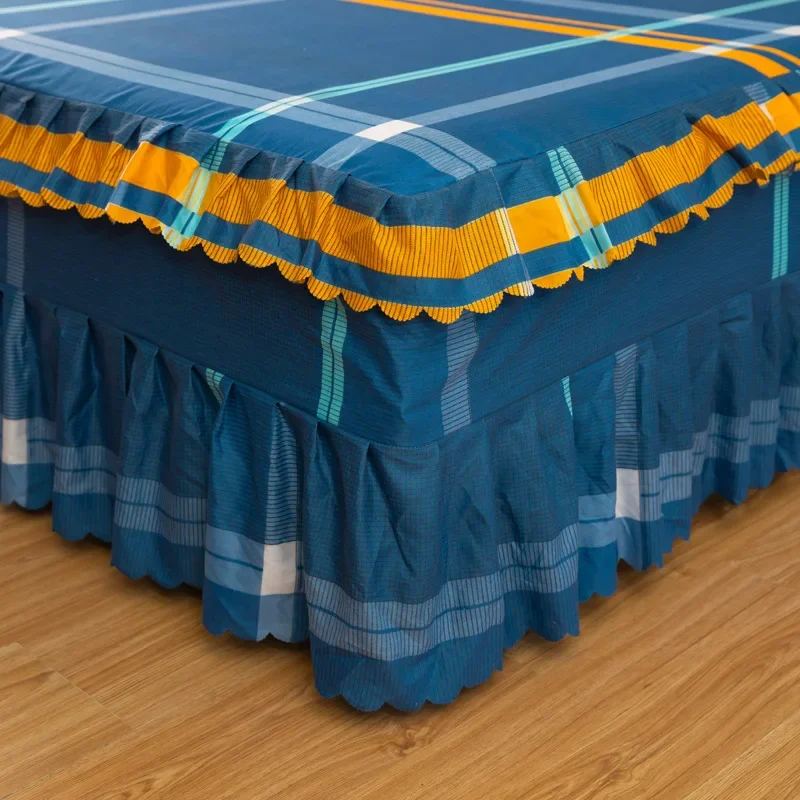 Household Luxury Modern Bed Skirts Skin-friendly Simple Students Mattress Anti-dirty Bedroom Household Textile Mattress Cover