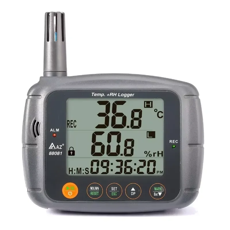 OEM ODM TTLTES Wall-Mounted Digital Thermo-Hygrometer Plastic LCD Display Temperature Humidity Data Logger Monitor Recorder