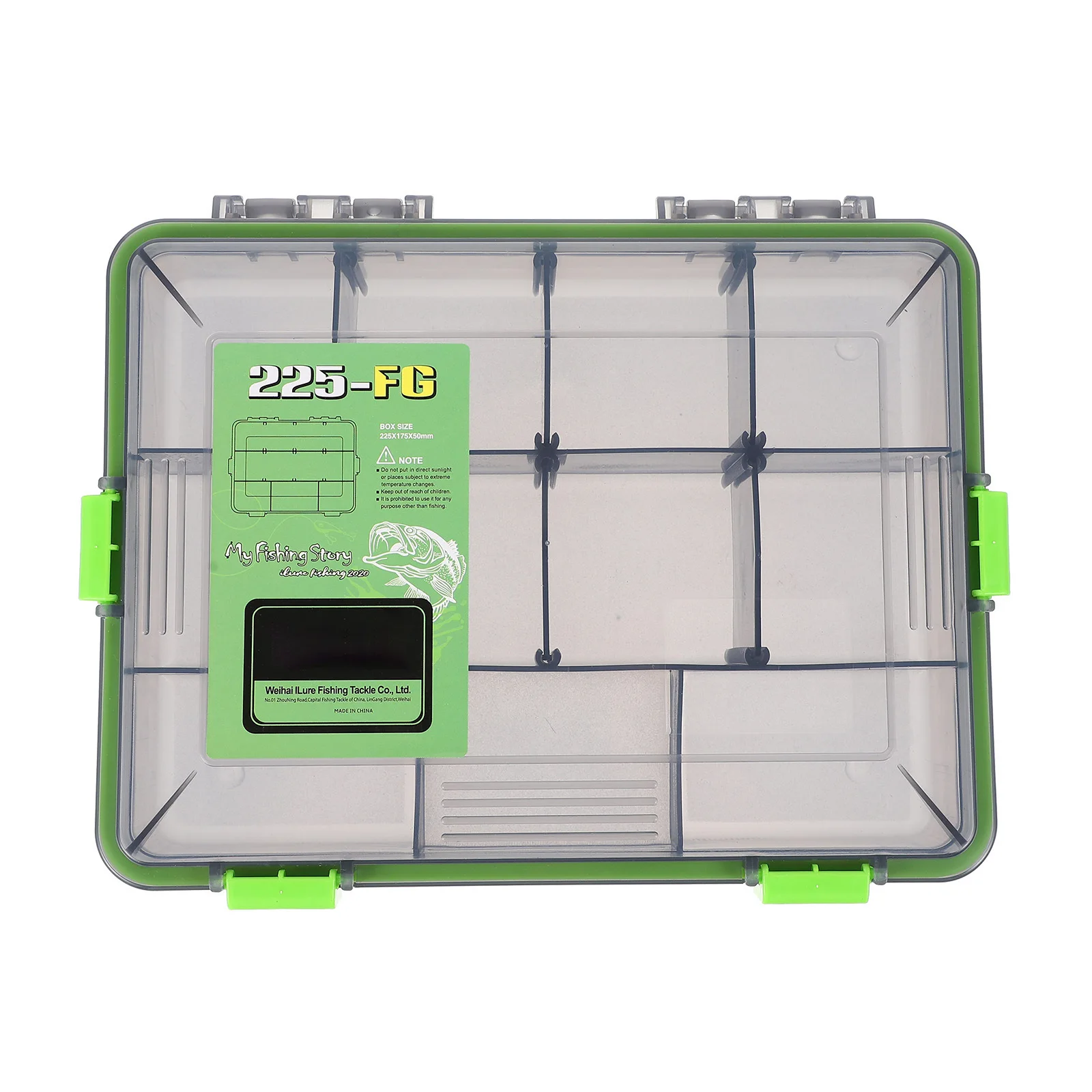 

1Pcs Fishing Tackle Box Portable Small Lightweight Multi-Compartment Waterproof Storage Container Fishing Tackle Box