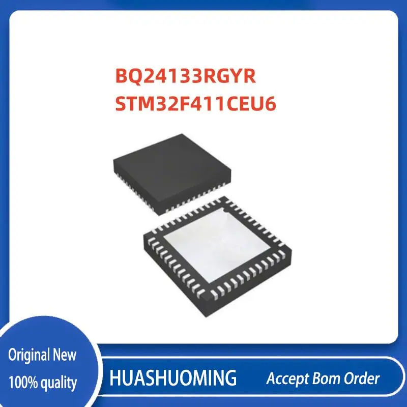 NEW 5Pcs/Lot  BQ24133RGYR  BQ24133 24133 24133RGYR  STM32F411CEU6 STM32F411 VQFN-48