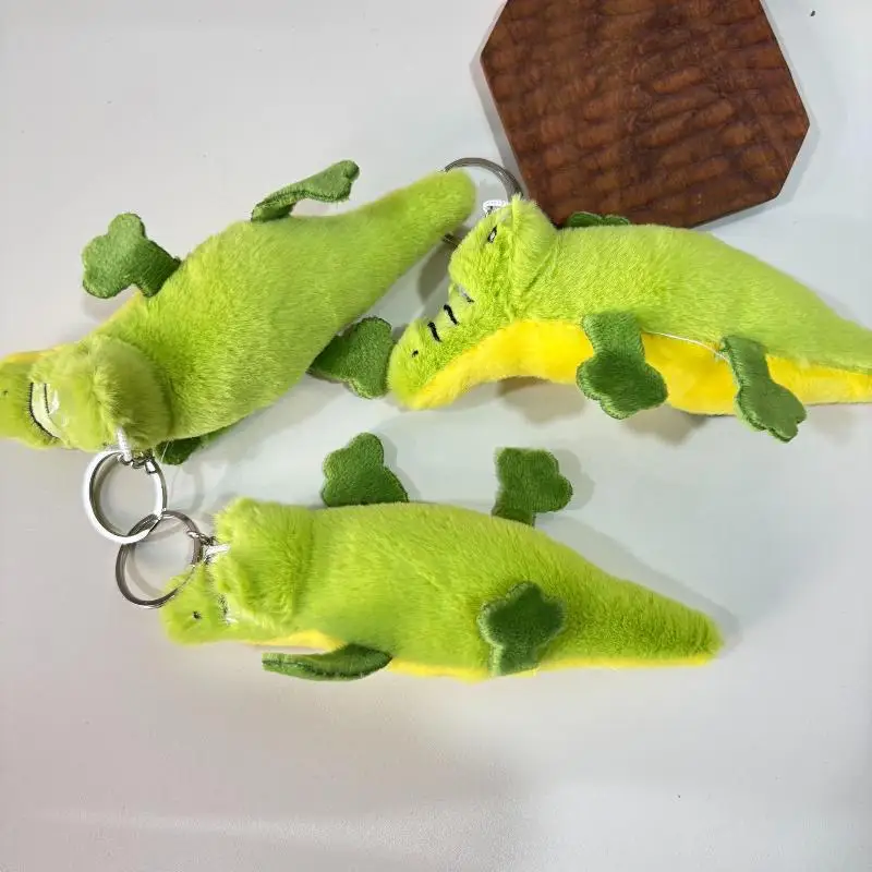 15 سنتيمتر الكرتون التمساح أفخم المفاتيح جميل محشوة دمية كيرينغ حقيبة قلادة ظهره معلقة الديكور مفتاح حامل الهدايا