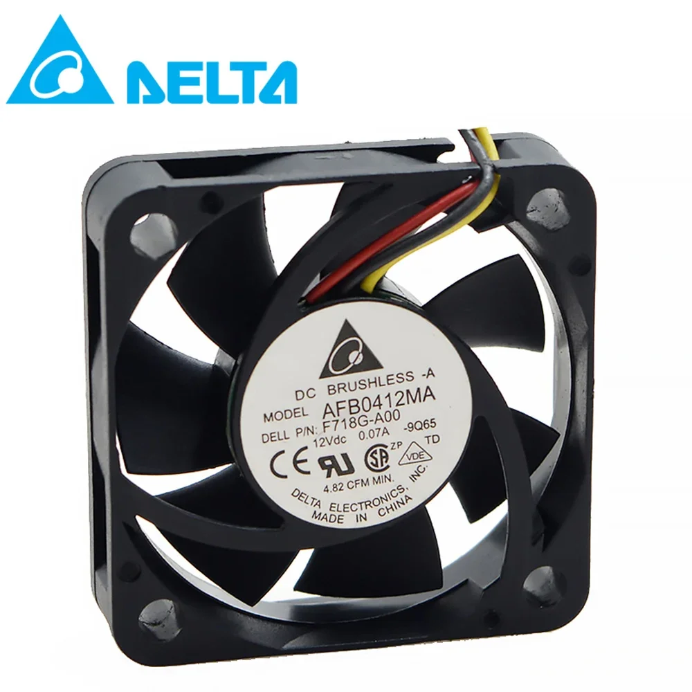 Voor Delta Afb0412ma 4Cm 4010 40*40*10Mm 12V 0.07a Dual Ball Mute Koelventilator F718G-A00