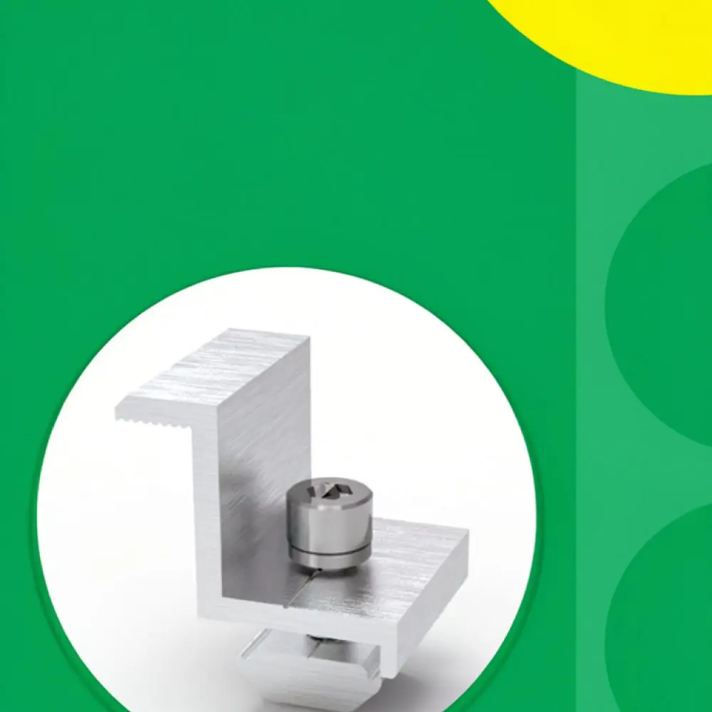 Solar Energy Module Support Aluminum Alloy Fastener PV Bracket Clamp For For Ainengchuanggu Roof Mount Installation Accessory
