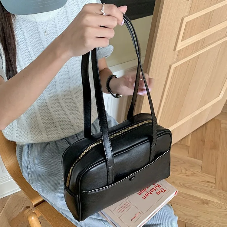 Large capacity single shoulder bag for women 2025 new retro underarm bag versatile tote bag