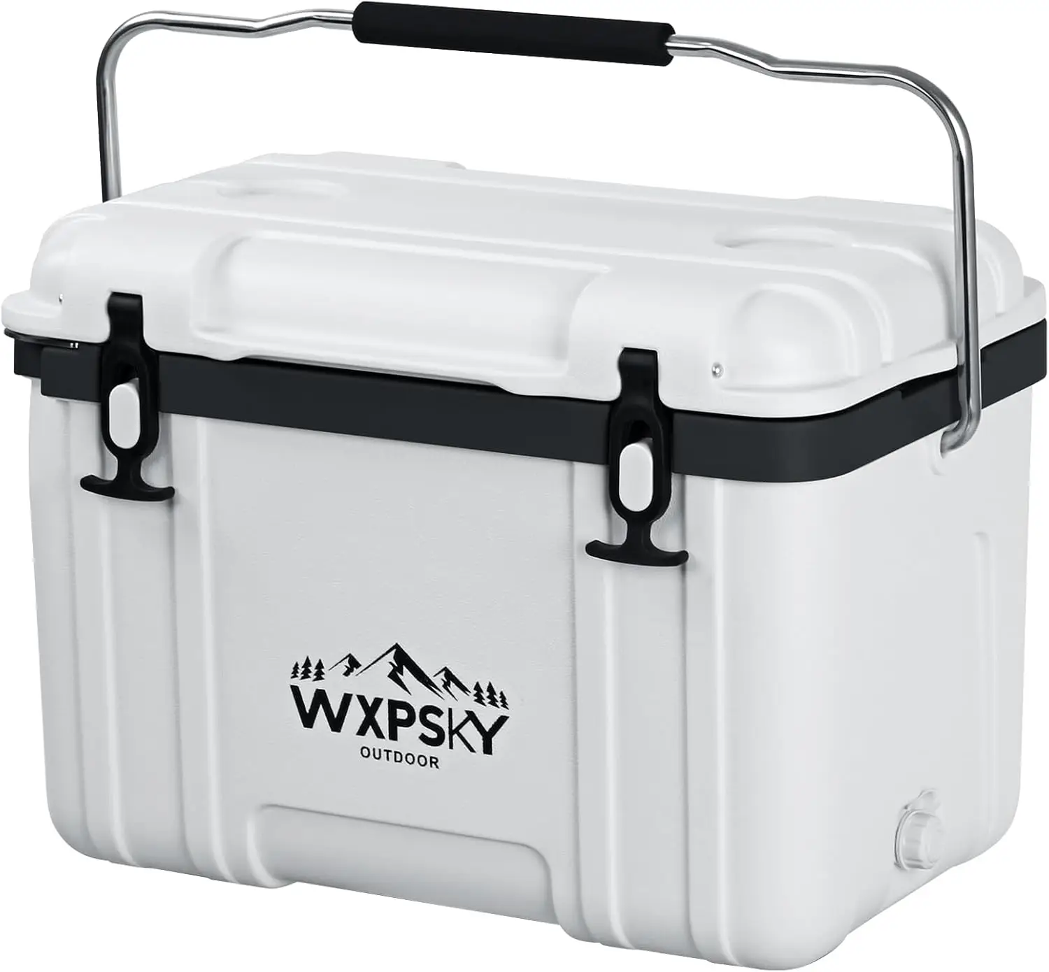 Cooler, 27Qt Hard Cooler with Heavy Duty Handles, Drain Outlet, Ice Retention to 3-5 Days, Insulated Ice Chest