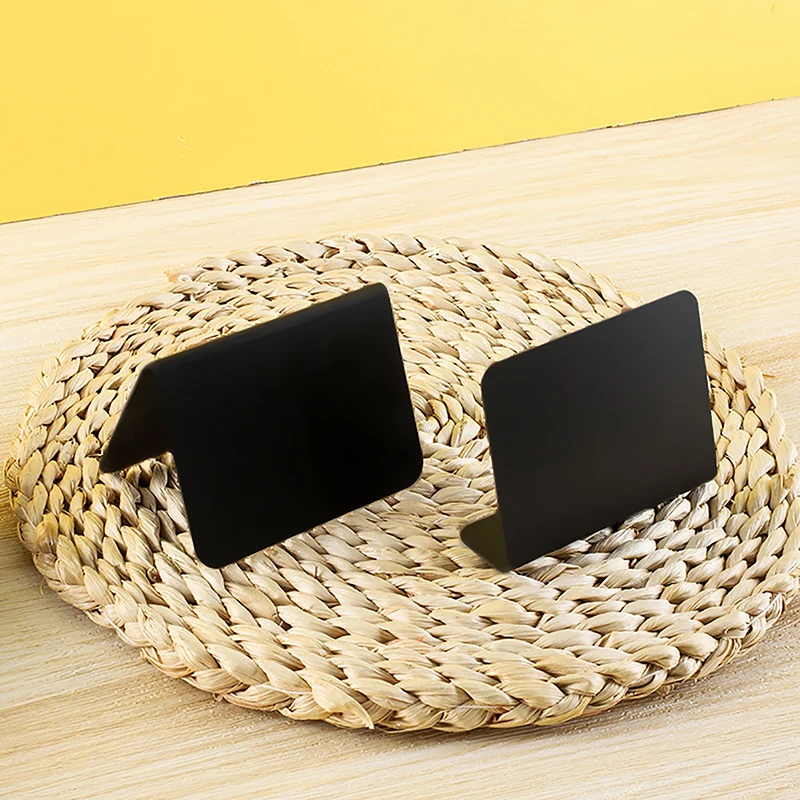 10pc Sign Chalkboard Signs Food Mini Board Buffet Party Chalkboards Labels Message Blackboard Chalk Table Display Price Tabletop