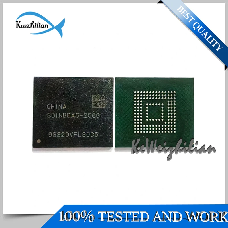 SDINBDA4-256G SDINBDA6-256G  Version 5.1  256GB  EMMC  153FBGA  Hard disk  Tested 100%  A new lifespan 0-10  Memory chips  IC