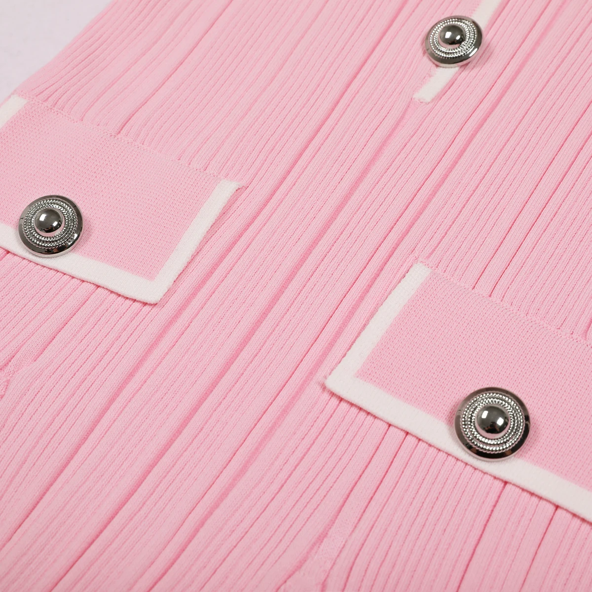 Hohe Qualität Sommer Neue Modische Klassische Revers Farbe Blockiert Gestreiften Kurzarm Elastische Gestrickte Slim Fit frauen Kleid