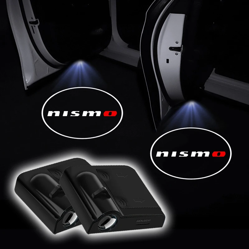 

Car Door LED HD Welcome Courtesy Shadow Projector Lamp Logo Light For Nismo Nissan Juke Tiida Teana GTR 350Z 370Z 240SX Fairlady