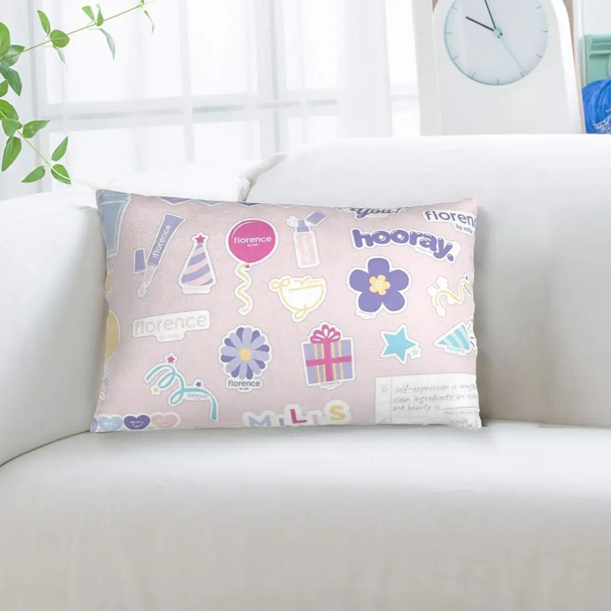 Funda de almohada rectangular Florence By Mills Millie Bobby Brown, funda de cojín decorativa para dormitorio, cama, hogar, almohada decorativa cómoda
