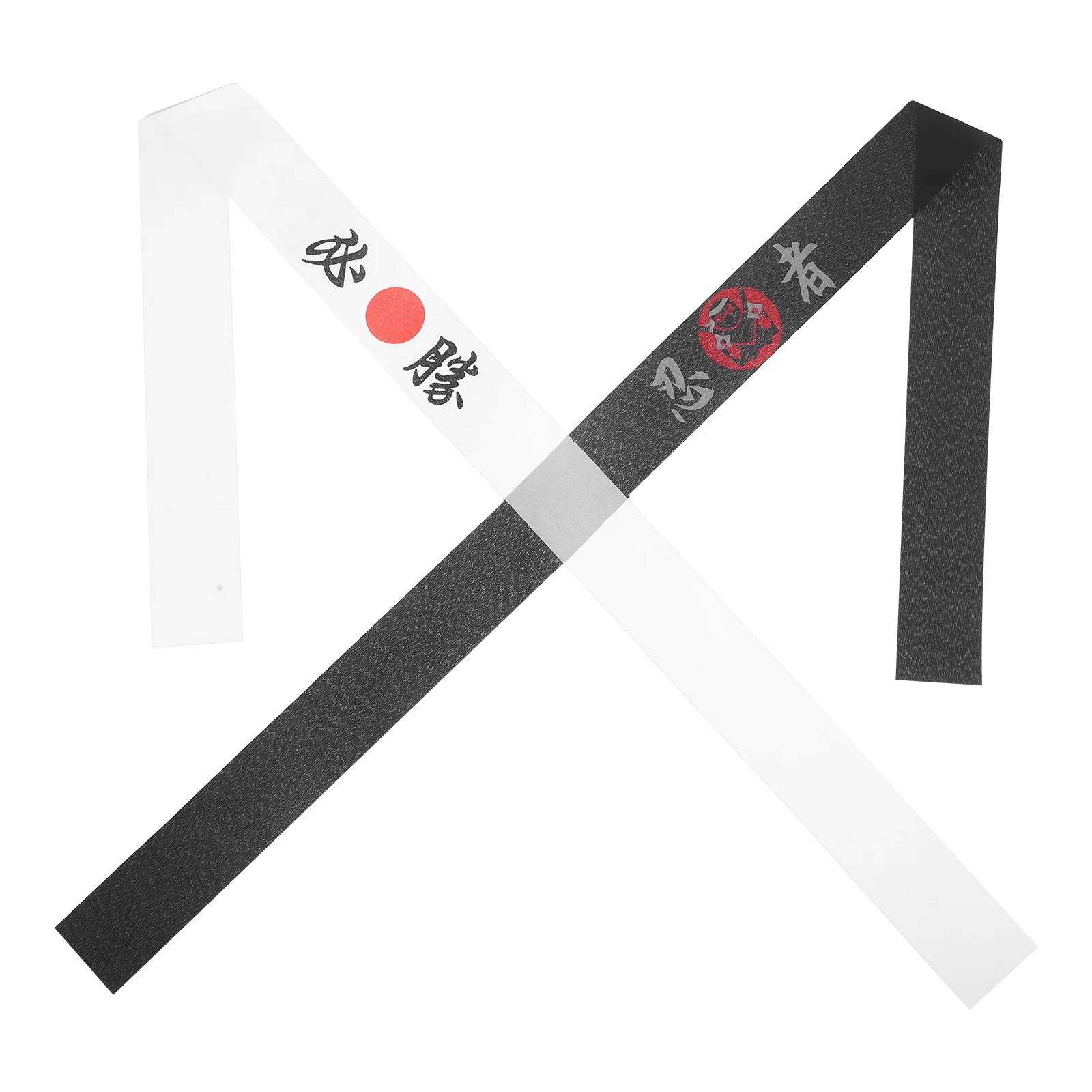 

2Pcs Ninja Karate Headbands Print Karate Chef Accessories Men Headband Bandanas Polyester Fiber Style