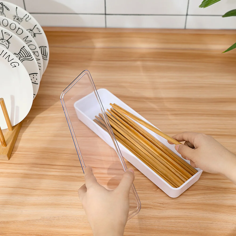 

Kitchen Storage Box 30X20X15Cm Reusable Plastic Cutlery Organizer Portable Utensil Holder For Forks Chopsticks Pot Brush