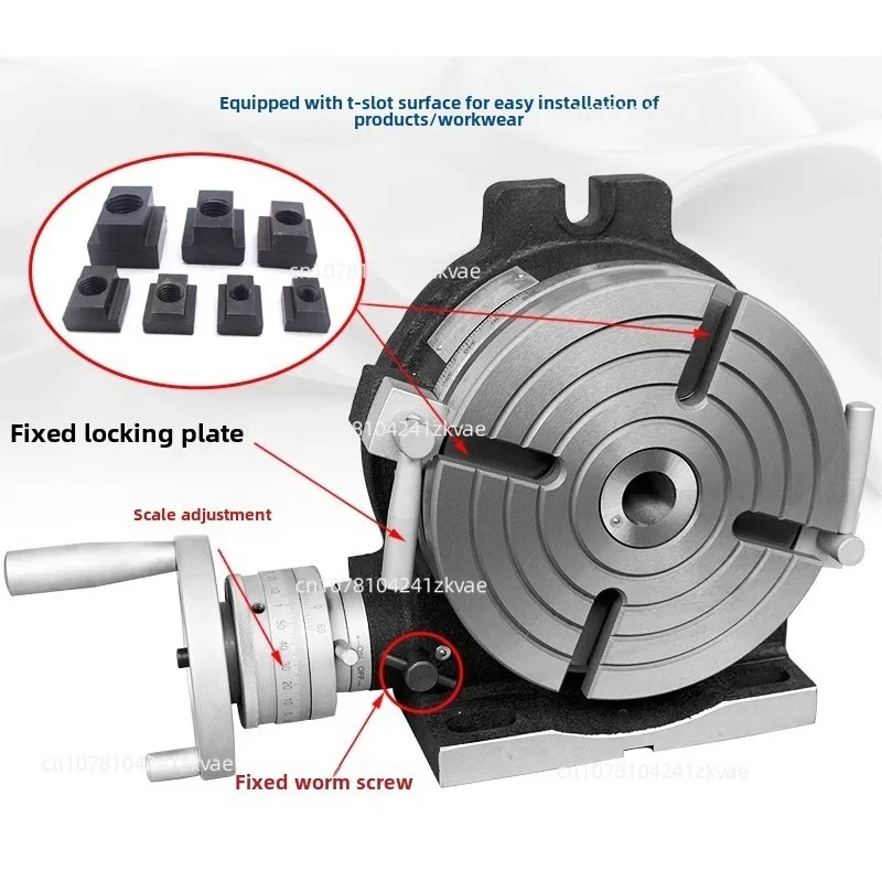 4-inch diameter 110mm vertical and horizontal milling machine horizontal vertical turntable high precision indexing plate