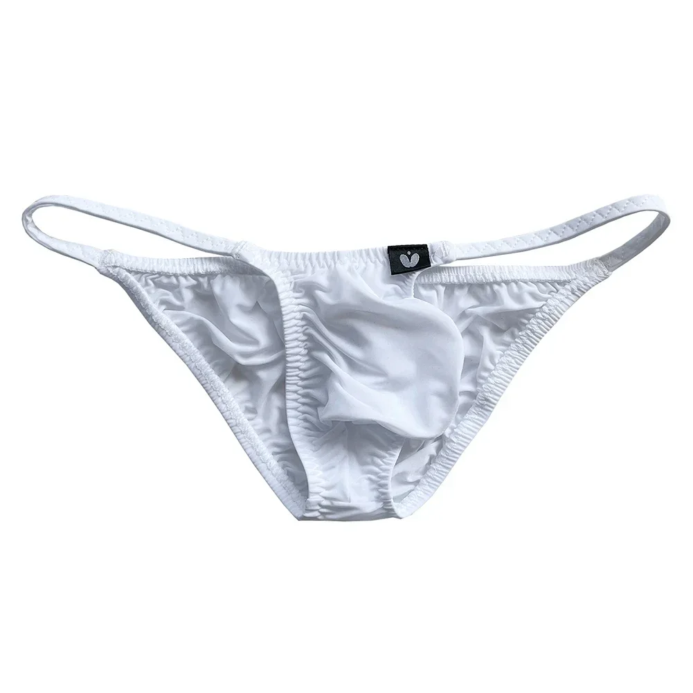 Men Stretchy Briefs Trunk Underwear Solid Thongs Bikini Bulge Pouch Panties Sleep Bottoms Sexy Lingerie T Back Micros Thong