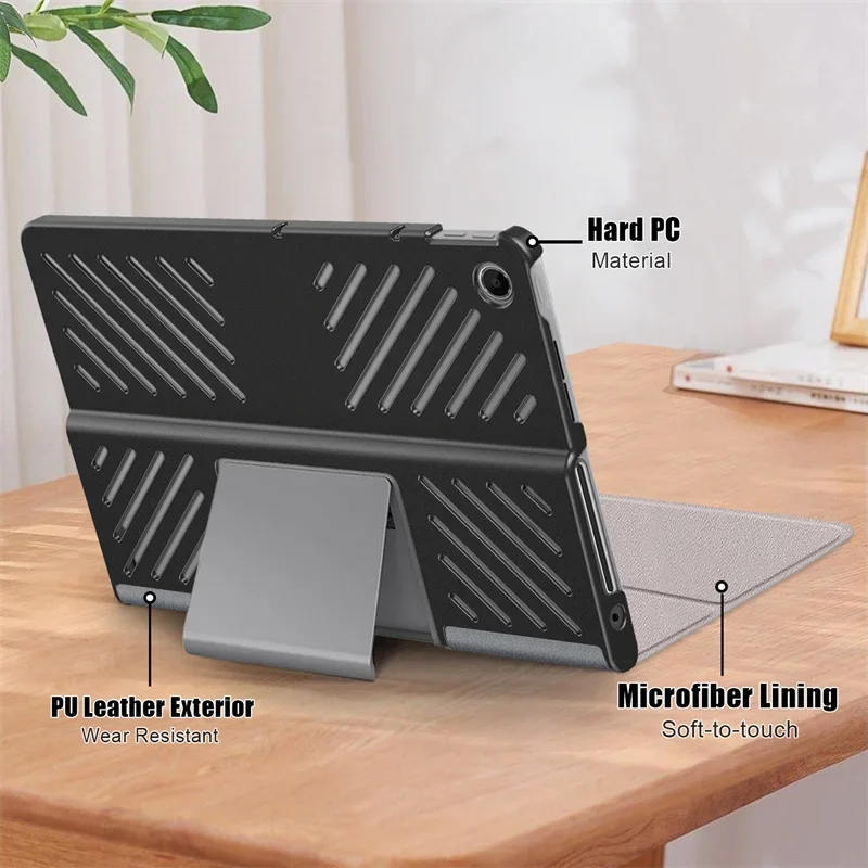 PU couro Flip Stand capa para Lenovo Tab Plus, Tablet Shell com Hard Back Shell, Xiaoxin Pad Studio, 11.5 "Case, B351fu, 2024