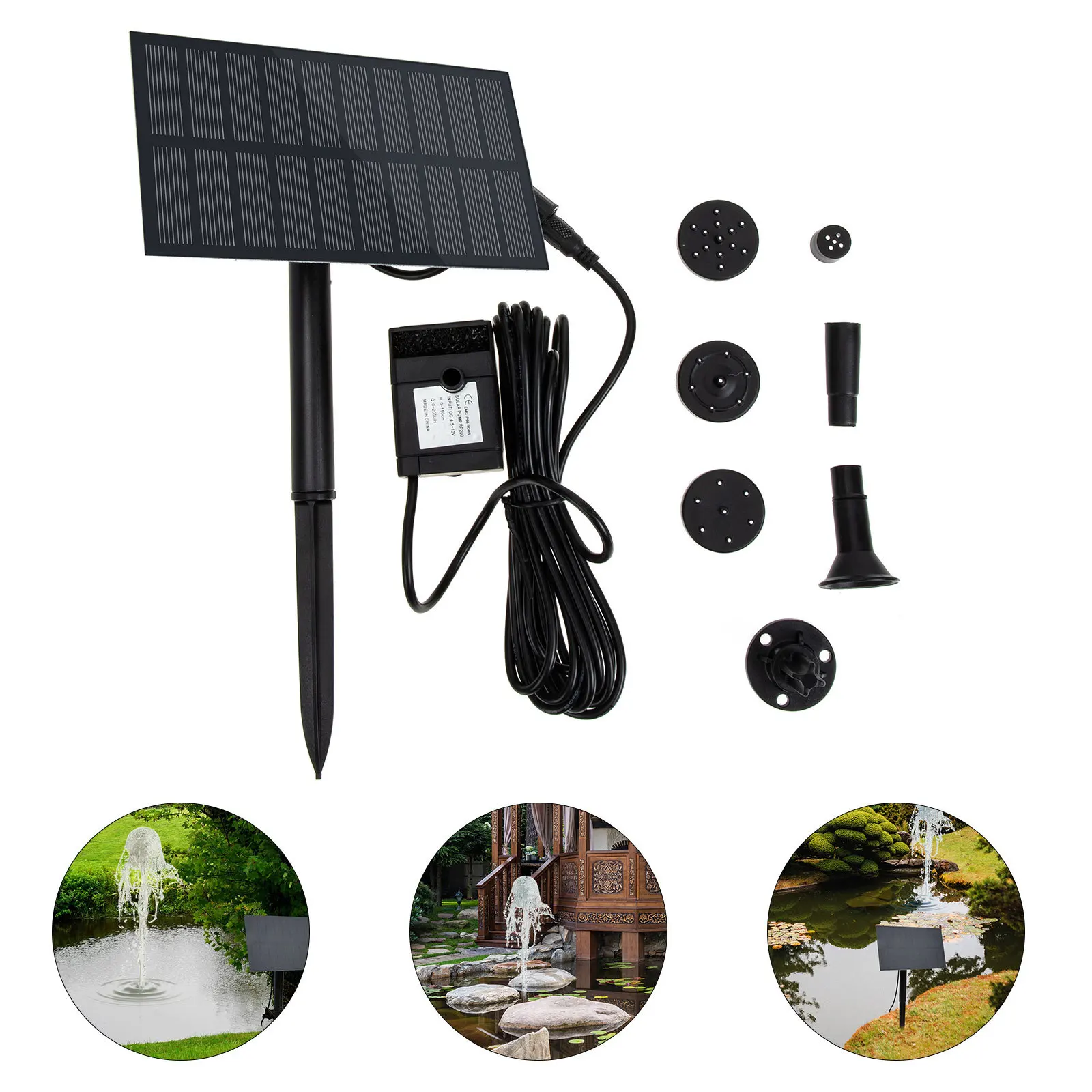 

Solar Water Fountain Pump Saving Garden Pond Decoration Solar Powered Outdoor Fountain Outdoor Water Pump