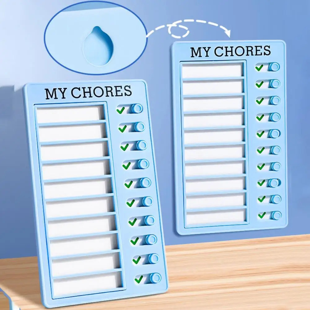 Ferramenta de formação de hábitos para crianças e adultos, relógio de tempo de autodisciplina com 100 cartões de rastreamento de tarefas, folhas de tarefas de dupla face para eficaz