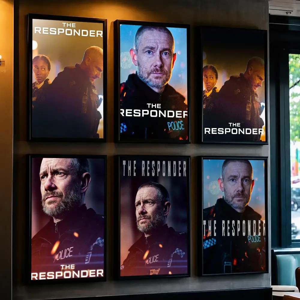 tv series T-The Responder-R Poster Removable Wall Sticker for Home Cafe Bar Office Interior Decor