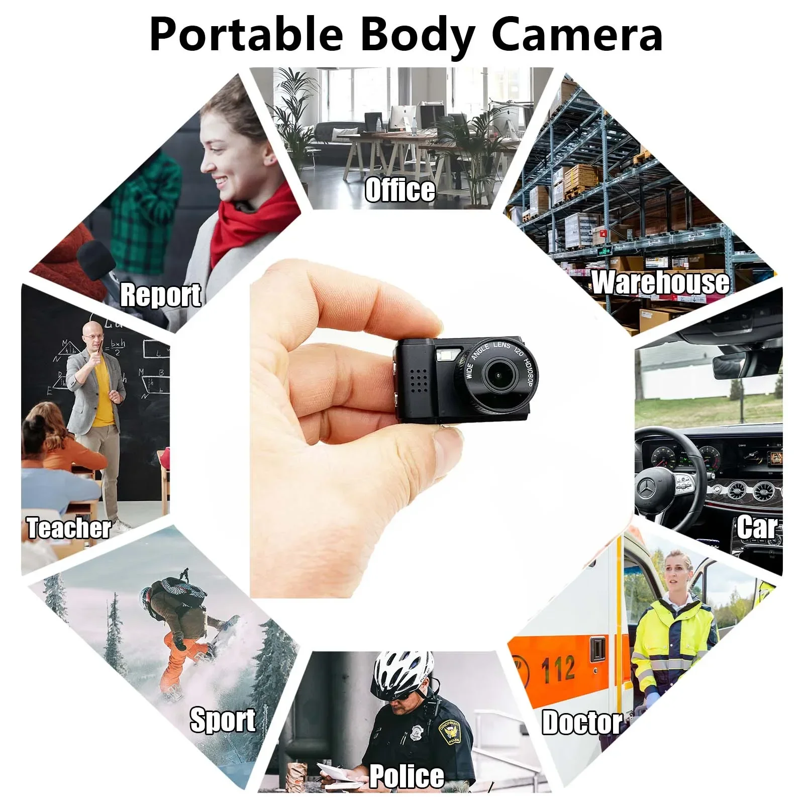 Mini caméra de sport portable avec écran CMOS, très petite caméra vintage, enregistreur vidéo, intérieur, maison, extérieur, MD30, 1080p